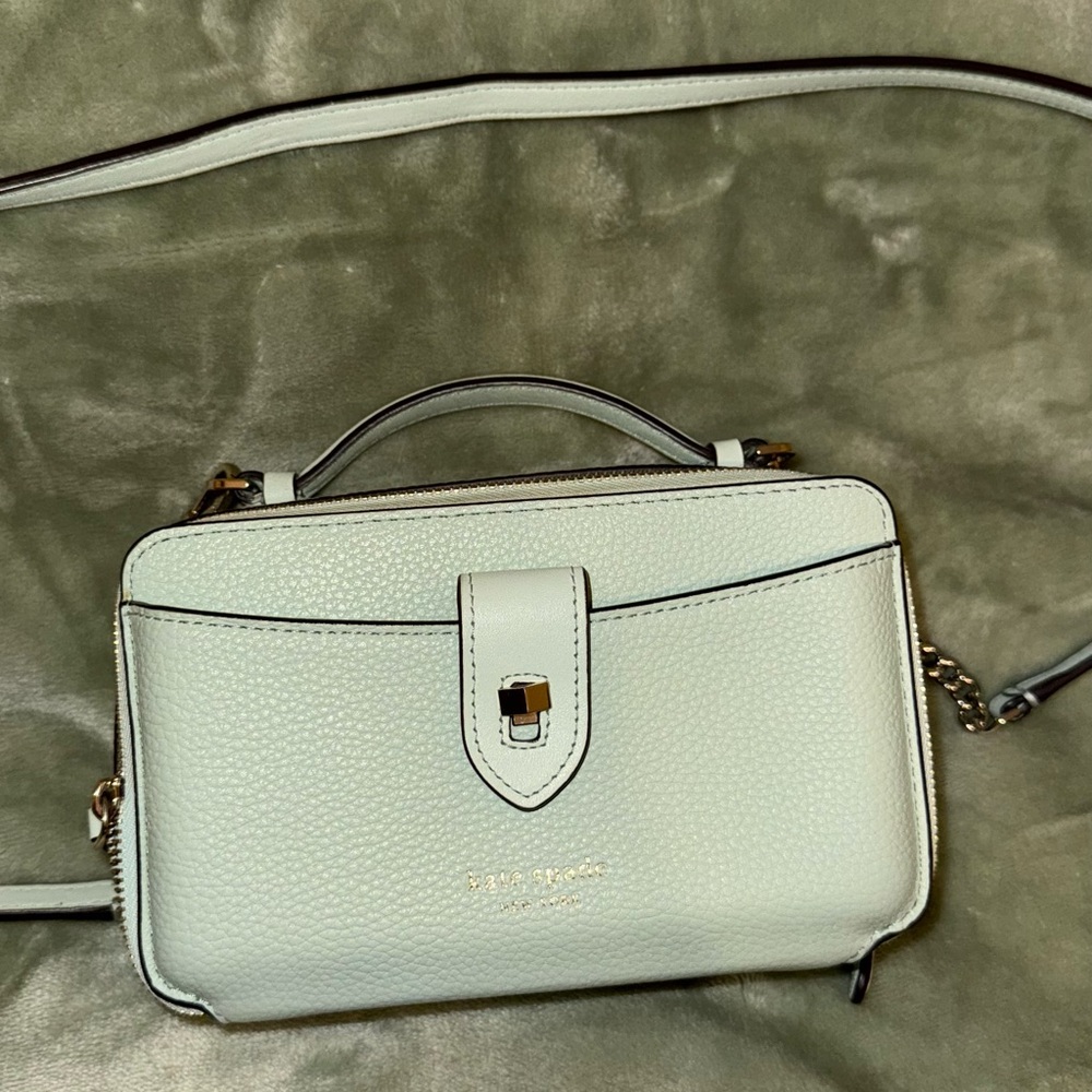 Elegant Baby Blue Crossbody Bag